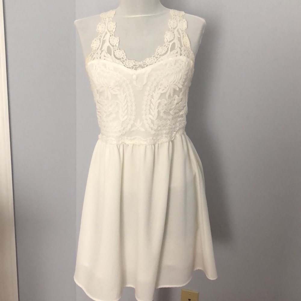 H&am White Lace Dress (10)